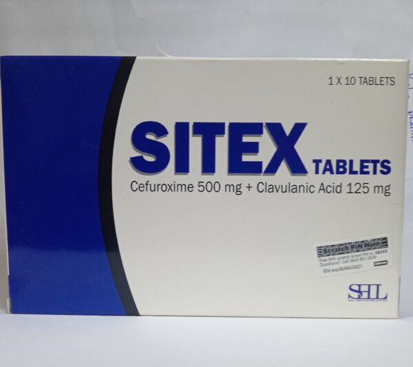 SITEX (cefuroxime 500mg+clavulanic acid125mg)