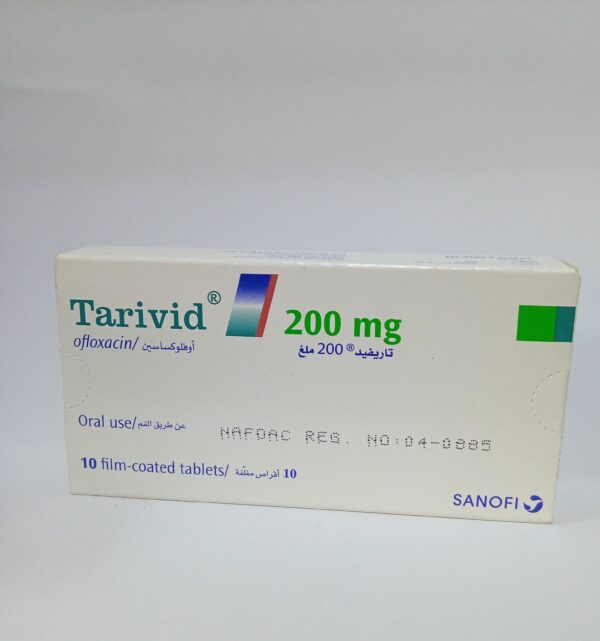 Tarivid (Ofloxacin 200mg) X10 Tablets