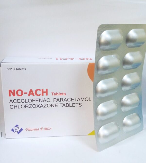 NO-ACH 100mg/500mg Per Card of 10 Tablets