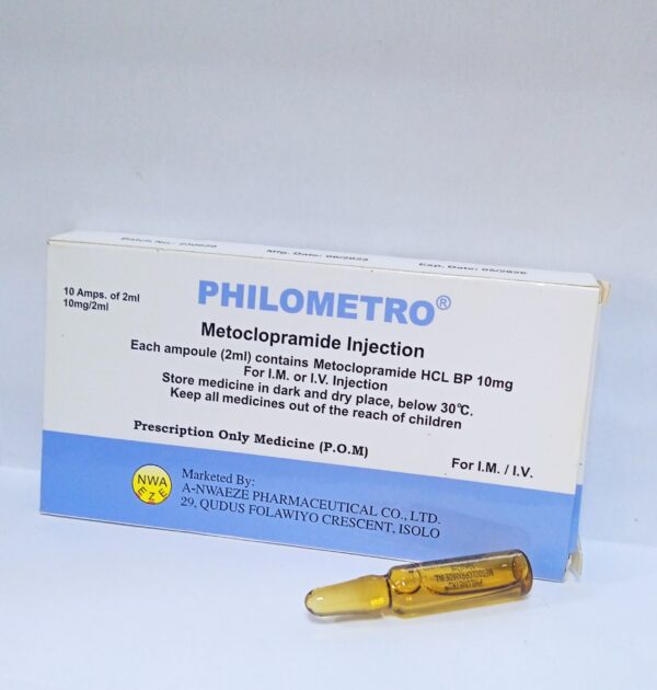 Metoclopramide injection I.M/I.V 10mg/2ml Per ampoule