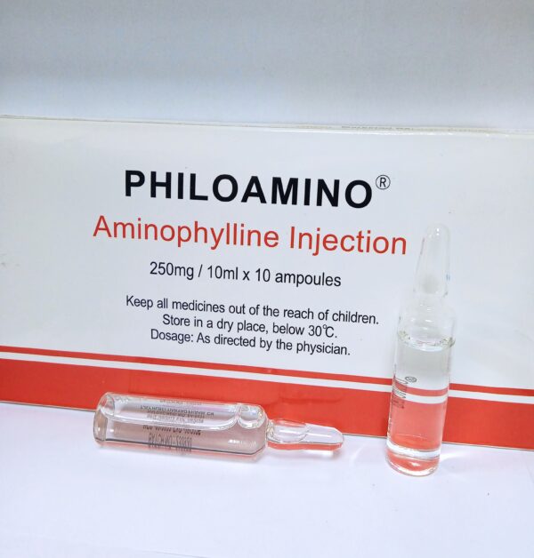 Aminophylline injection 250 mg/10ml per ampoule