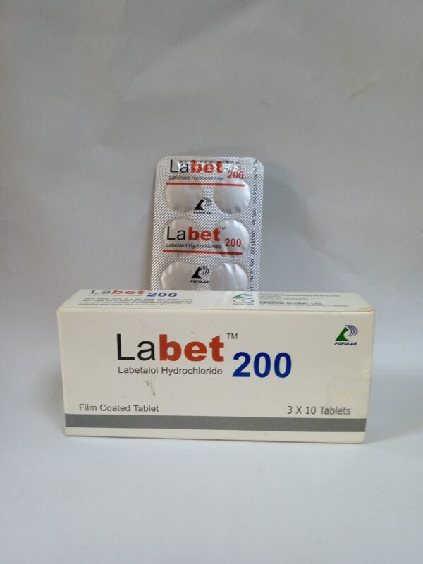 Labet Labetalol 200 mg Per Card ard of 10 Tablets