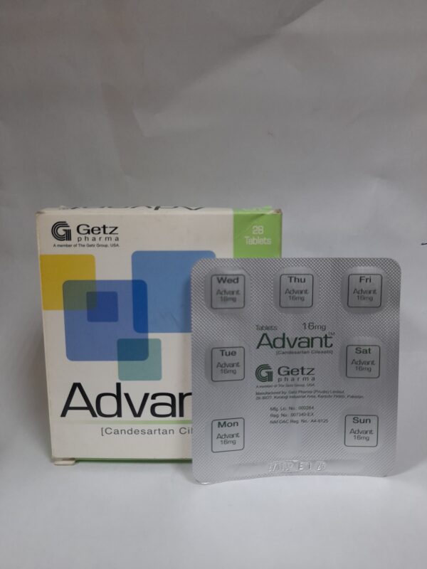 Advant Candesartan  Per Card of 7 Tablets