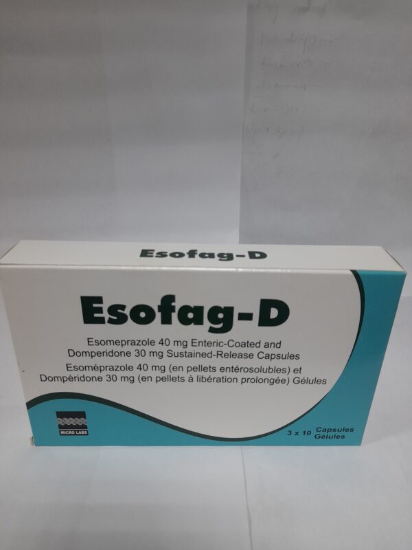 Esofag-D ( 40 mg Esomeprazole + 30 mg Domperidone)
