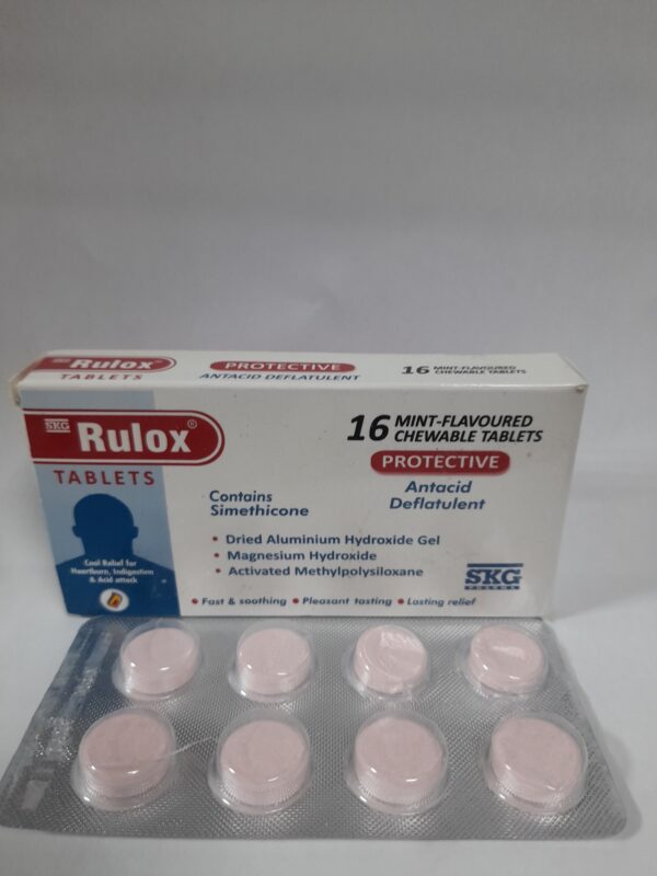Rulox Tablets per card