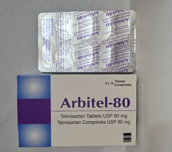 Arbitel (Telmisartan) Tablets Per Card of 10 Tablets