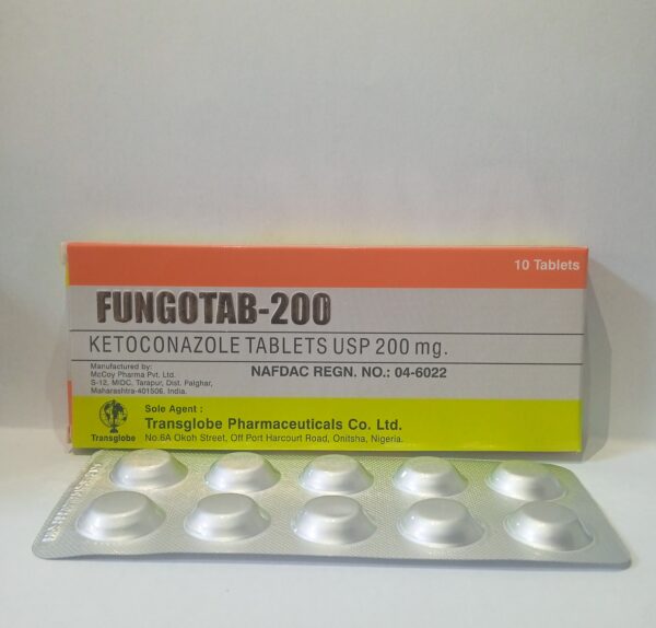 Fungotab 200mg(Ketoconazole USP) x10 Tablets
