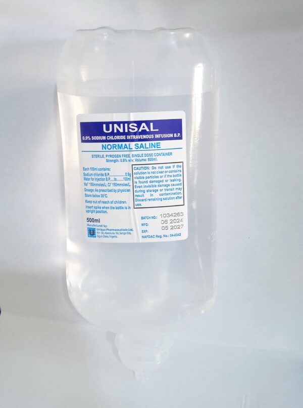 Normal Saline (0.9% Saline Solution) 500ml