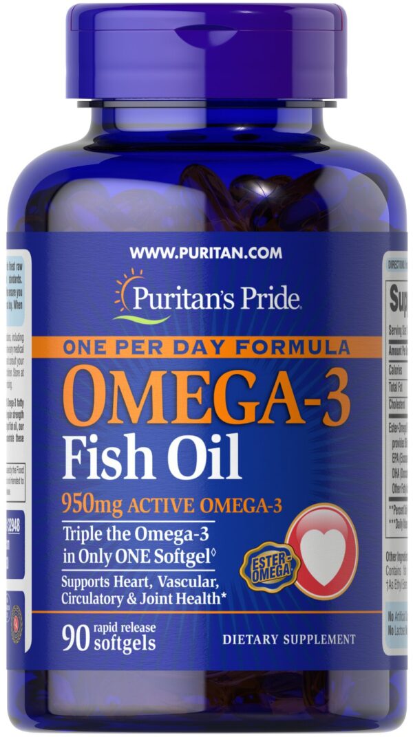 Omega-3 Fish Oil (One Per Day Formula) x90 Softgels