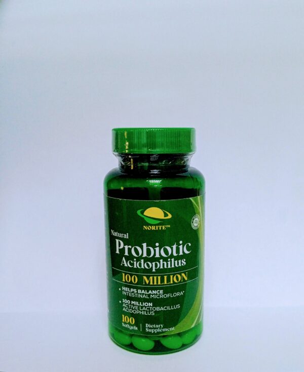 Natural Probiotic Acidophilus 100 Million x100 Softgels
